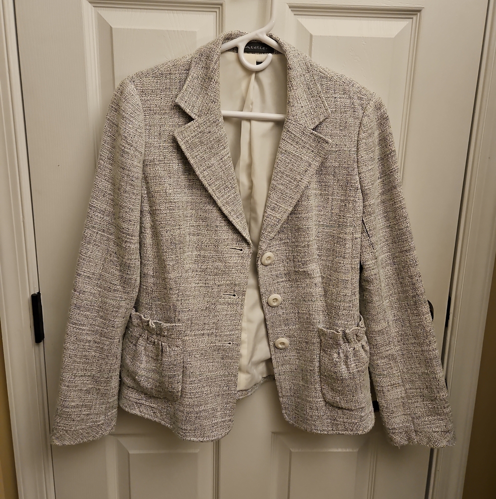 Atelier Women’s Textured Tweed Blazer Jacket